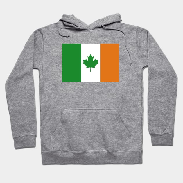 Canada - Ireland Flag Mashup Hoodie by phneep